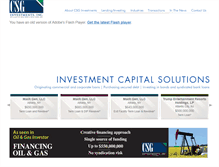 Tablet Screenshot of csginvestments.com